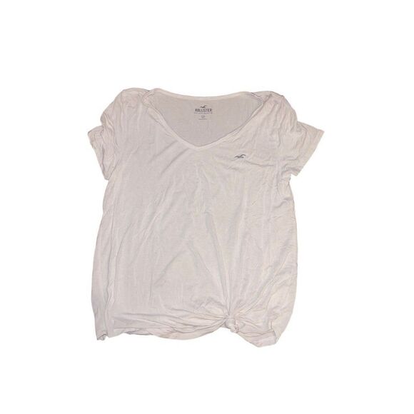 Hollister knot front white Tee shirt medium - Picture 1 of 3